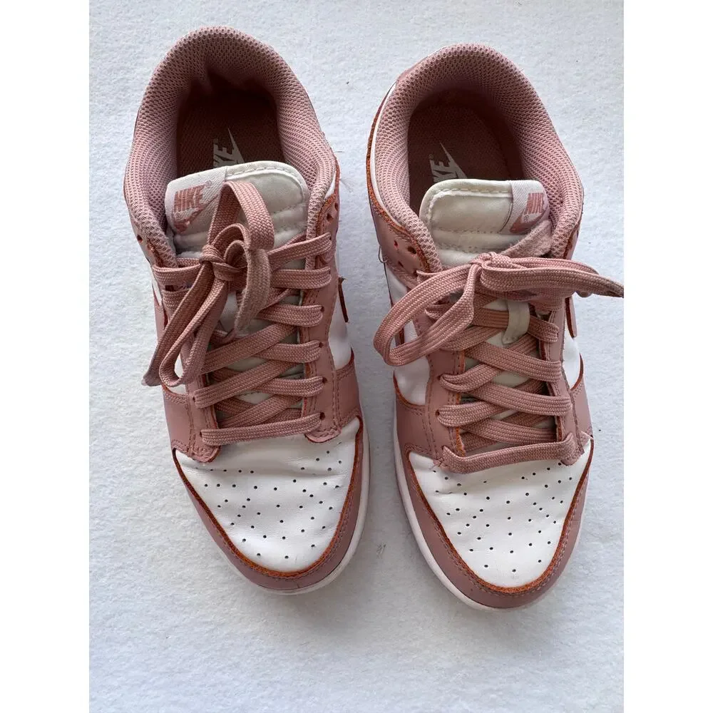 Nike Dunk Low Rose Whisper Sneakers Women’s 7.5 White Dusty Pink DD1503-118